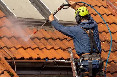 Démoussage et hydrofuge de toiture à Warlaing